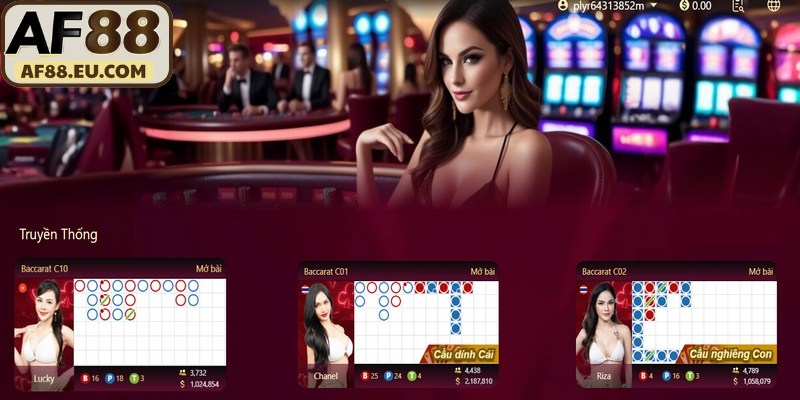 Các trò chơi Live Casino nổi bật tại AF88
