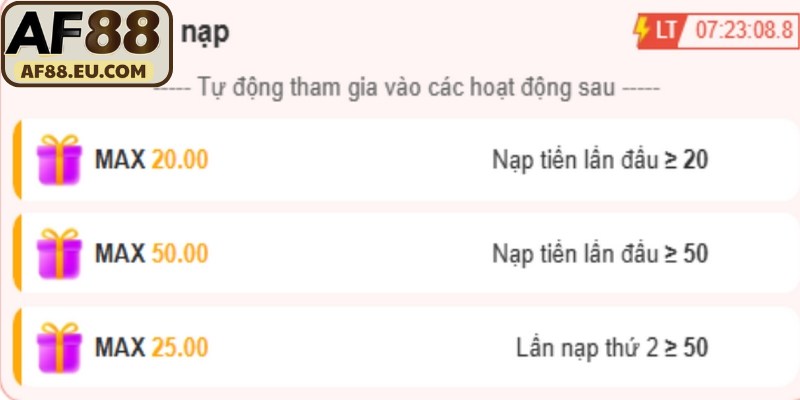 Hướng dẫn chi tiết cách nạp tiền AF88