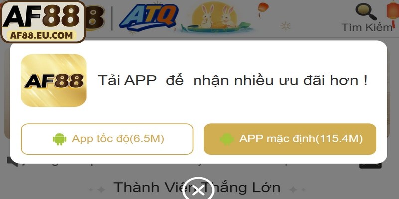 Việc tải app AF88 về điện thoại rất đơn giản, chỉ cần vài thao tác cơ bản